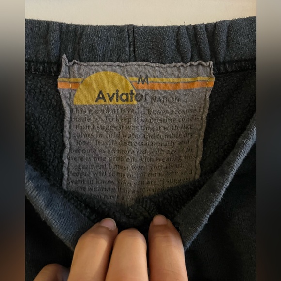 Aviator Nation Chevron Neon Stripe Sweatpants - Picture 4 of 5